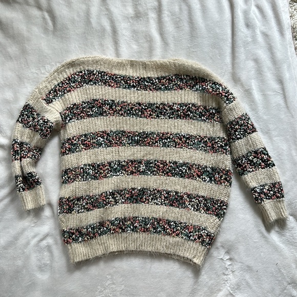 La Fée Verte Anthropologie Striped Cozy Sweater Size Large - Picture 4 of 4